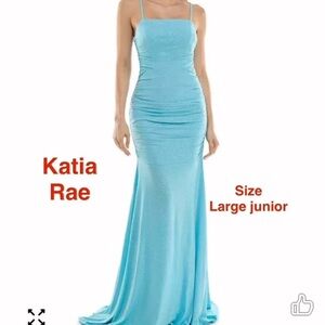 Women's Aqua Maxi Dress